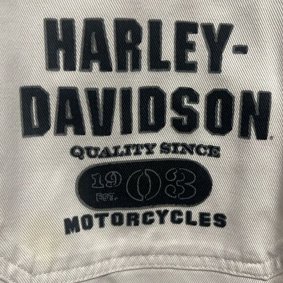 Harley-Davidson White Men's Button Up Shirt, size XL - Picture 3 of 5